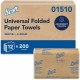 Scott Essential C Fold Paper Towels with Fast-Drying Absorbency Pockets - 10.13" x 13.15" - White - Paper - 200 Per Pack - 12 / 
