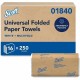 Scott Multifold Paper Towels with Absorbency Pockets - 9.20" x 9.40" - White - 250 Per Pack - 16 / Carton