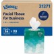 Kleenex Professional Facial Tissue Cube for Business - 2 Ply - White - Paper - 90 Per Box - 36 / Carton