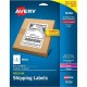 Avery Internet Shipping Labels, 5-1/2" x 8-1/2" , 20 Labels (18126) - Permanent Adhesive - Rectangle - Laser, Inkjet - White - P