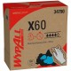 Wypall GeneralClean X60 Multi-Task Cleaning Cloths - Pop-Up Box - 8.34" x 16.80" - White - Hydroknit - 118 / Box