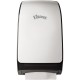 Kleenex Mod Scottfold Folded Towel Dispenser - 18.8" Height x 5.5" Width x 10.7" Depth - White - Tear Resistant, Key Lock, Trans