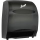 Scott Essential Automatic Hard Roll Towel Dispenser - Touchless Dispenser - 15.8" Height x 12.7" Width x 9.6" Depth - Black - Du