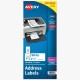 Avery Mini-Sheets Address Label - 1" Width x 2 5/8" Length - Permanent Adhesive - Rectangle - Laser, Inkjet - White - Paper - 8 