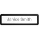 Lorell Recycled Cubicle Nameplate - 1 Each - 0.9" Width x 2.7" Height - Wall - Plastic - Black