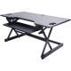 Lorell XL Adjustable Desk/Monitor Riser - 45 lb Load Capacity - 20" Height x 46" Width x 24" Depth - Desktop - Black