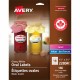 Avery Glossy White Oval Labels1½" x 2½" - 2 1/2" Width x 1 1/2" Length - Permanent Adhesive - Oval - Laser, Inkjet - White - Pap