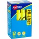 Avery Desk-Style, Fluorescent Yellow, 1 Count (24000) - Chisel Marker Point Style - Fluorescent Yellow Water Based Ink - Yellow 