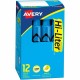 Avery Desk-Style, Fluorescent Blue, 1 Count (24016) - Chisel Marker Point Style - Fluorescent Blue Water Based Ink - 1 Dozen