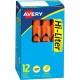 Avery Desk-Style, Fluorescent Orange, 1 Count (24050) - Chisel Marker Point Style - Fluorescent Orange Water Based Ink - Orange 