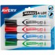 Avery Marks A Lot Desk-Style Dry-Erase Markers - Broad Marker Point - Chisel Marker Point Style - Blue, Black, Red, Green - 4 / 