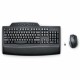 Kensington Pro Fit Wireless Desktop Set - USB Wireless RF 2.40 GHz Keyboard - Black - USB Wireless RF Mouse - Black - Right-hand