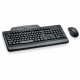 Kensington Pro Fit Media Wireless Desktop Set - USB Wireless RF 2.40 GHz Keyboard - English, French - Black - USB Wireless RF Mo