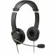 Kensington USB-A Headphones with Mic - Stereo - USB Type A - Wired - Over-the-head - Binaural - Supra-aural - 6 ft Cable - Noise