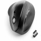 Kensington Pro Fit Ergo Vertical Wireless Mouse - Wireless - Radio Frequency - Black - 1 - USB - 1600 dpi - Scroll Wheel - 6 But