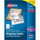 Avery Shipping Labels with Receipt, 5-1/16" x 7-5/8" 100 Count (27900) - 7 5/8" Length - Permanent Adhesive - Rectangle - Laser,