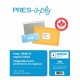 PRES-a-ply White Labels - 3 21/64" Width x 4" Length - Permanent Adhesive - Rectangle - Laser, Inkjet - White - Paper - 6 / Shee