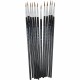 CLI Water Color Brush - 12 Brush(es) - 0.50" Bristle - No. 3 Hardwood - Aluminum Ferrule