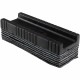 CLI Peel-away Felt Whiteboard Eraser - 5" Length - Easy-grip Handle - Black, White - Felt - 1Each