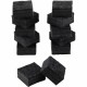 CLI Multi-purpose Eraser - 2" Width x 2" Length - Used as Mark Remover - Charcoal Gray - Felt - 12 / Pack