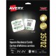 Avery Clean Edge Square Cards, Rounded Corners, 2.5" x 2.5" (35702) - 110 Brightness - 8 1/2" x 11" - 93 lb Basis Weight - 254 g