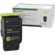Lexmark Original Standard Yield Laser Toner Cartridge - Yellow - 1 Each - 1000 Pages