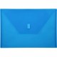 Lion A4 Recycled File Pocket - 8 17/64" x 11 11/16" - Polypropylene - Blue - 20% Recycled - 1 Each
