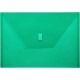 Lion 22080-GR A4 Recycled File Pocket - 8 17/64" x 11 11/16" - Poly - Green - 20% Recycled - 1 Each