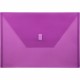 Lion 22080-PR A4 Recycled File Pocket - 8 17/64" x 11 11/16" - Poly - Purple - 20% Recycled - 1 Each