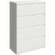 Lorell Fortress Series Lateral File - 36" x 18.6" x 52.5" - 4 x Drawer(s) for File - Letter, Legal, A4 - Hanging Rail, Magnetic 