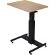 Lorell 28" Sit-to-Stand School Desk - For - Table TopBlack Oak Square Top - Height Adjustable - 24" to 40" Adjustment - 40" Heig