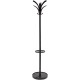 Alba Coat Stand - 13.8" Length - for Coat - Black - 1 Each