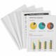 Avery Report Cover - 1/8" Folder Capacity - 20 Sheet Capacity - Poly - White, Clear - 50 / Box