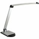 Lorell Smart Device Slot/USB Task Light - 8 W LED Bulb - USB Charging, Dimmable - Aluminum, Plastic - Desk Mountable - Silver - 