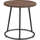Lorell Accession End Table - Round Top - Powder Coated Four Leg Base - 4 Legs - 200 lb Capacity x 1" Table Top Thickness x 19" T