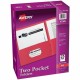 Avery Letter Pocket Folder - 8 1/2" x 11" - 40 Sheet Capacity - 2 Internal Pocket(s) - Embossed Paper - Red - 125 / Carton