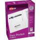 Avery Letter Pocket Folder - 8 1/2" x 11" - 40 Sheet Capacity - 2 Internal Pocket(s) - Paper - White - 0% Recycled - 25 / Box