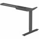 Lorell Sit-Stand 3rd-Leg Base - Black Base - 275 lb Capacity - Height Adjustable - 45" Height x 51.60" Width x 26.40" Depth - As