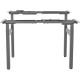 Lorell 2-Tier Sit/Stand Double Base - 220 lb Capacity - 28.30" to 46" Adjustment - 71" Height x 42.50" Width x 22" Depth - Assem