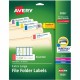 Avery Extra-Large File Folder Labels - 15/16" Width x 28 37/64 ft Length - Permanent Adhesive - Rectangle - Laser, Inkjet - Matt