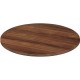 Lorell Chateau Series Round Conference Tabletop - 1.4"42" , 0.1" Edge - Reeded Edge - Finish: Walnut Laminate