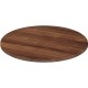 Lorell Chateau Series Round Conference Tabletop - 1.4"48" , 0.1" Edge - Reeded Edge - Finish: Walnut Laminate