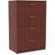 Lorell Essentials Series 4-Drawer Lateral File - 1" Top, 35.5" x 22"54.8" - 4 x File Drawer(s) - Finish: Mahogany Laminate