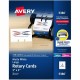 Avery Uncoated 2-side Printing Rotary Cards - Index Card - 3" x 5" - 150 / Box - 3 Sheets - Perforated, Heavyweight, Double-side