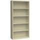 Lorell Fortress Series Bookcase - 34.5" x 13" x 72" - 6 x Shelf(ves) - Putty - Powder Coated - Steel - Recycled