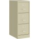 Lorell Fortress Series 22" Commercial-Grade Vertical File Cabinet - 15" x 22" x 40.2" - 3 x Drawer(s) for File - Letter - Vertic