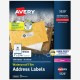 Avery 1" x 2-5/8" Labels, Ultrahold, 1,500 Labels (5520) - Waterproof - 1" Width x 2 5/8" Length - Permanent Adhesive - Rectangl