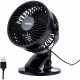 Lorell USB Personal Fan - 127 mm Diameter - 2 Speed - Breeze Mode, Quiet, Adjustable Tilt Head - 7.7" Height x 5.8" Width - Blac