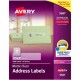 Avery Easy Peel Return Address Labels - 1" Width x 4" Length - Permanent Adhesive - Rectangle - Laser - Clear - Film - 20 / Shee