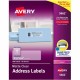 Avery Easy Peel Return Address Labels - 1 21/64" Width x 4" Length - Permanent Adhesive - Rectangle - Laser - Clear - Film - 14 
